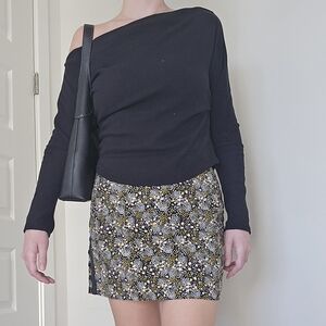 Topshop Ditsy Floral Skirt, Size 8